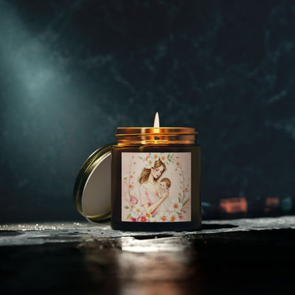 "A Mother's Embrace" Scented Candle - Coconut Apricot Wax (4oz, 9oz)