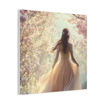 Running through the Woods Canvas Print - Whimsical Art for Home Decor