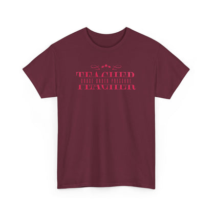 Teacher Grace Under Pressure Unisex Heavy Cotton Tee, Elegant Teacher Appreciation Gift, Teacher Birthday