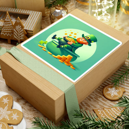 Leprechaun Kiss-Cut Stickers - St. Patrick's Day