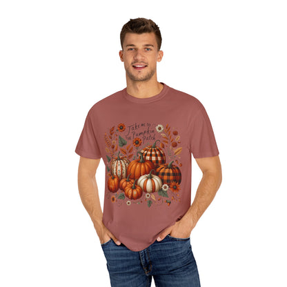 Fall Pumpkin Patch T-Shirt, Autumn Tee, Halloween Shirt, Harvest Fest Top, Thanksgiving Wear, Seasonal Apparel