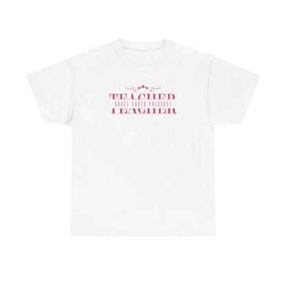 Teacher Grace Under Pressure Unisex Heavy Cotton Tee, Elegant Teacher Appreciation Gift, Teacher Birthday