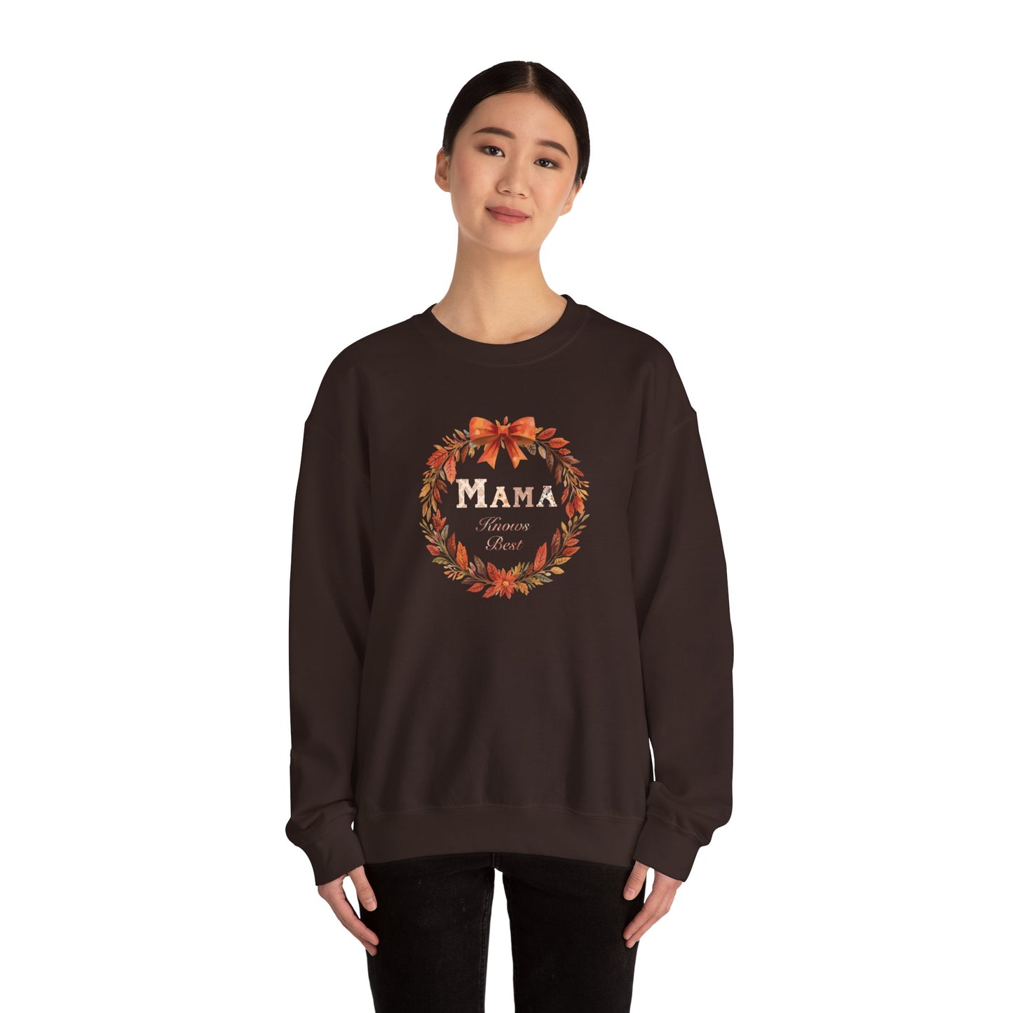 Autumn Mama Crewneck Sweatshirt Fall Vibes Autumn Sweatshirt Gift for Moms Thanksgiving Holiday Apparel Warm Layering Fall Comfort Apparel