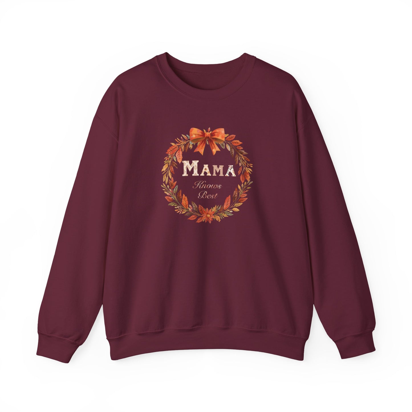 Autumn Mama Crewneck Sweatshirt Fall Vibes Autumn Sweatshirt Gift for Moms Thanksgiving Holiday Apparel Warm Layering Fall Comfort Apparel