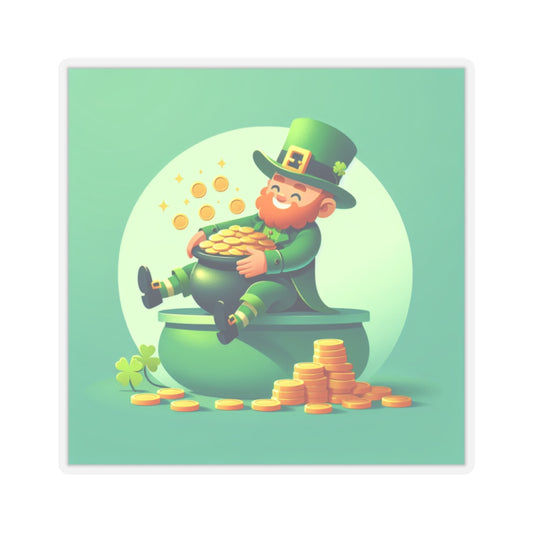 Leprechaun Kiss-Cut Stickers - St. Patrick's Day