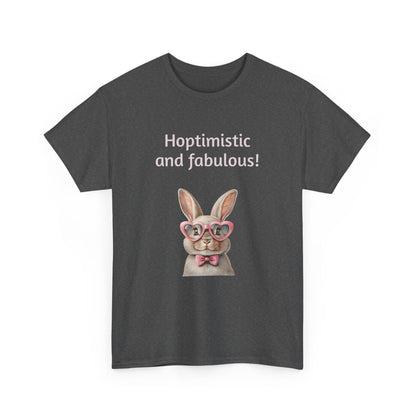 Hoptimistic and Fabulous Unisex Heavy Cotton Tee