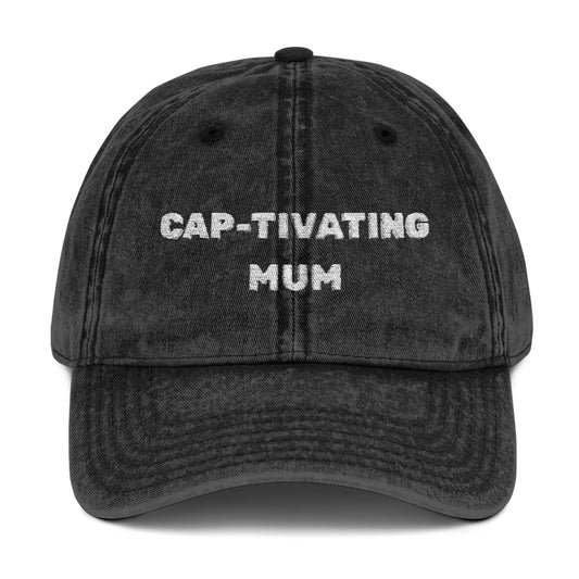 Vintage Embroidered Cap - CAP-TIVATING MUM