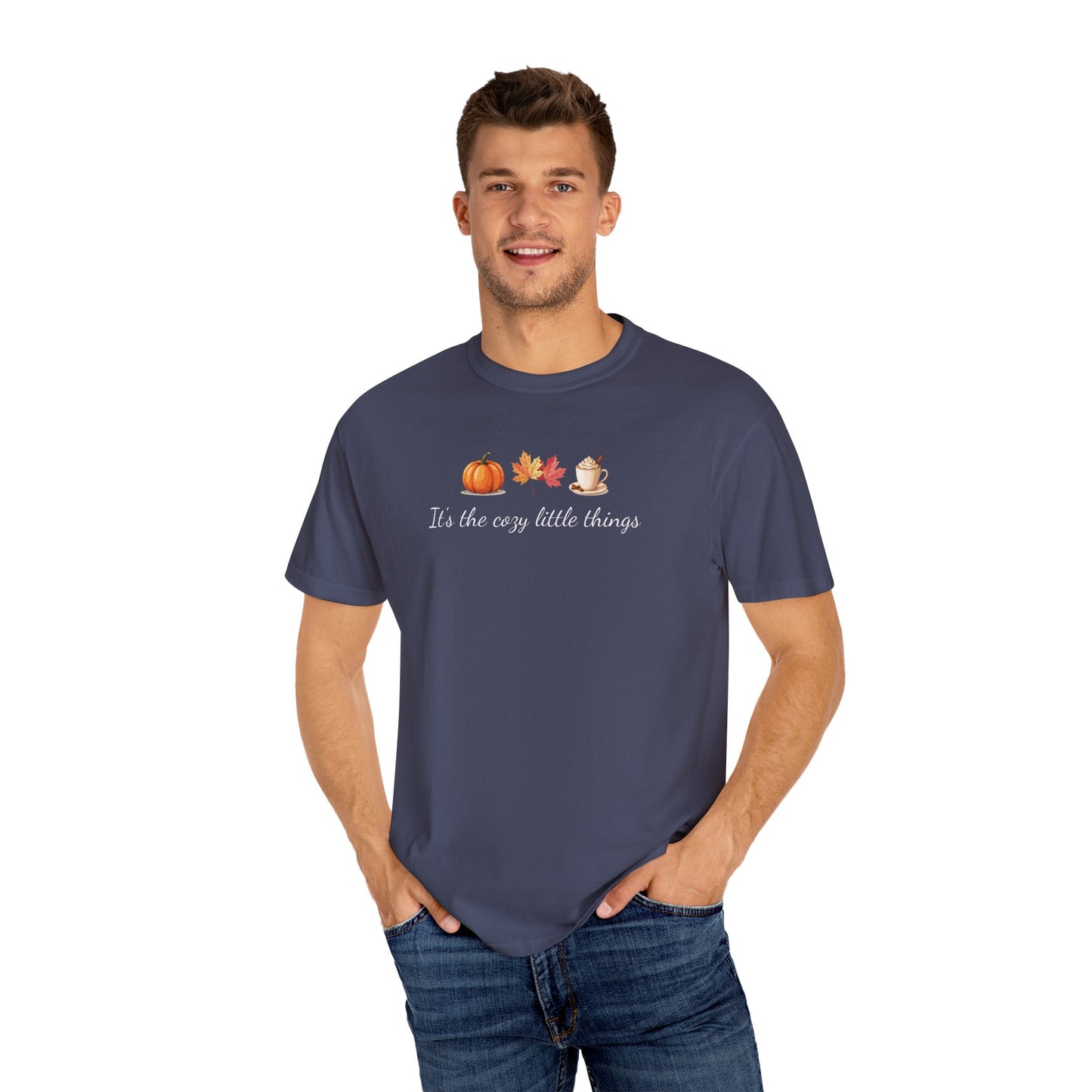 Unisex Autumn T-Shirt Fall Apparel Cozy Vibes Shirt Thanksgiving Gift Seasonal Tees Pumpkin Spice Shirt Cozy Little Things Fall Vibes