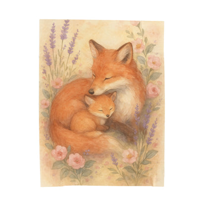 L'il Fox Family Velveteen Plush Blanket