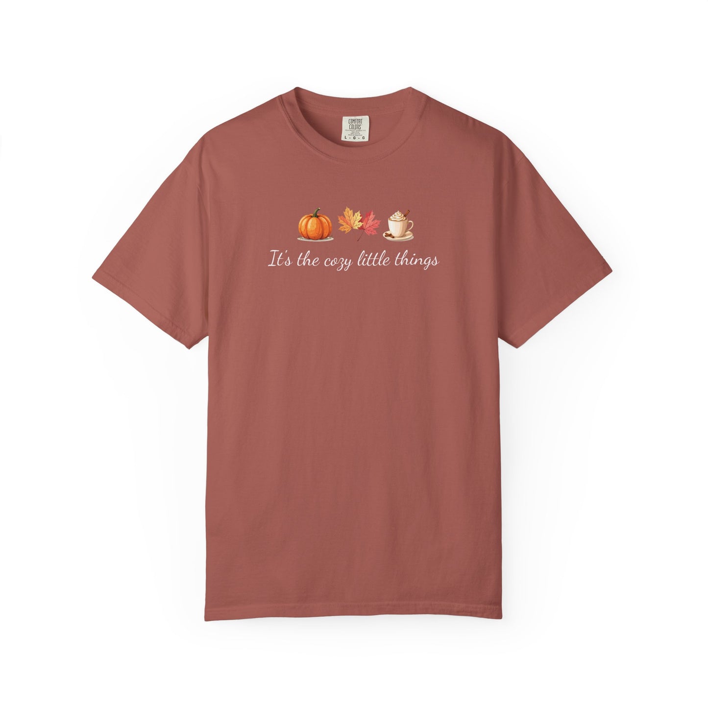 Unisex Autumn T-Shirt Fall Apparel Cozy Vibes Shirt Thanksgiving Gift Seasonal Tees Pumpkin Spice Shirt Cozy Little Things Fall Vibes