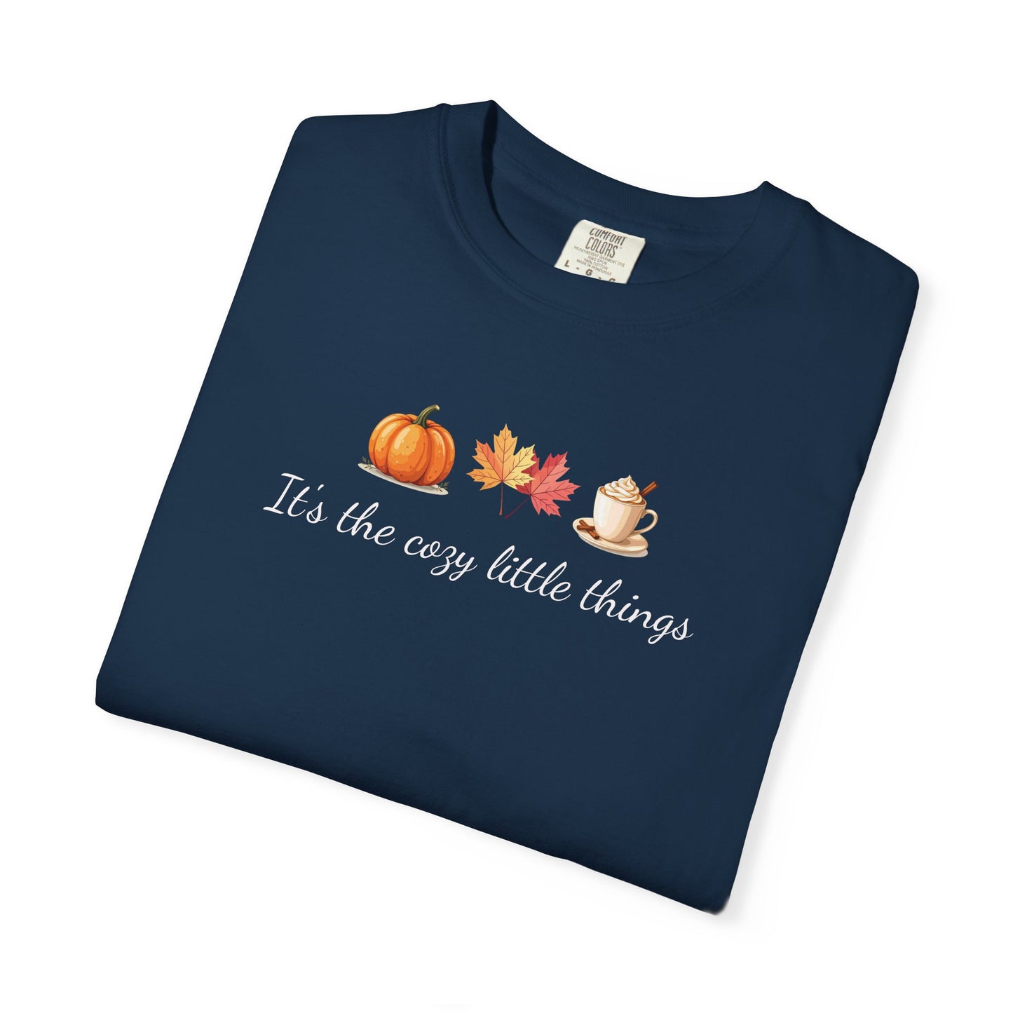 Unisex Autumn T-Shirt Fall Apparel Cozy Vibes Shirt Thanksgiving Gift Seasonal Tees Pumpkin Spice Shirt Cozy Little Things Fall Vibes