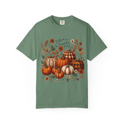 Fall Pumpkin Patch T-Shirt, Autumn Tee, Halloween Shirt, Harvest Fest Top, Thanksgiving Wear, Seasonal Apparel