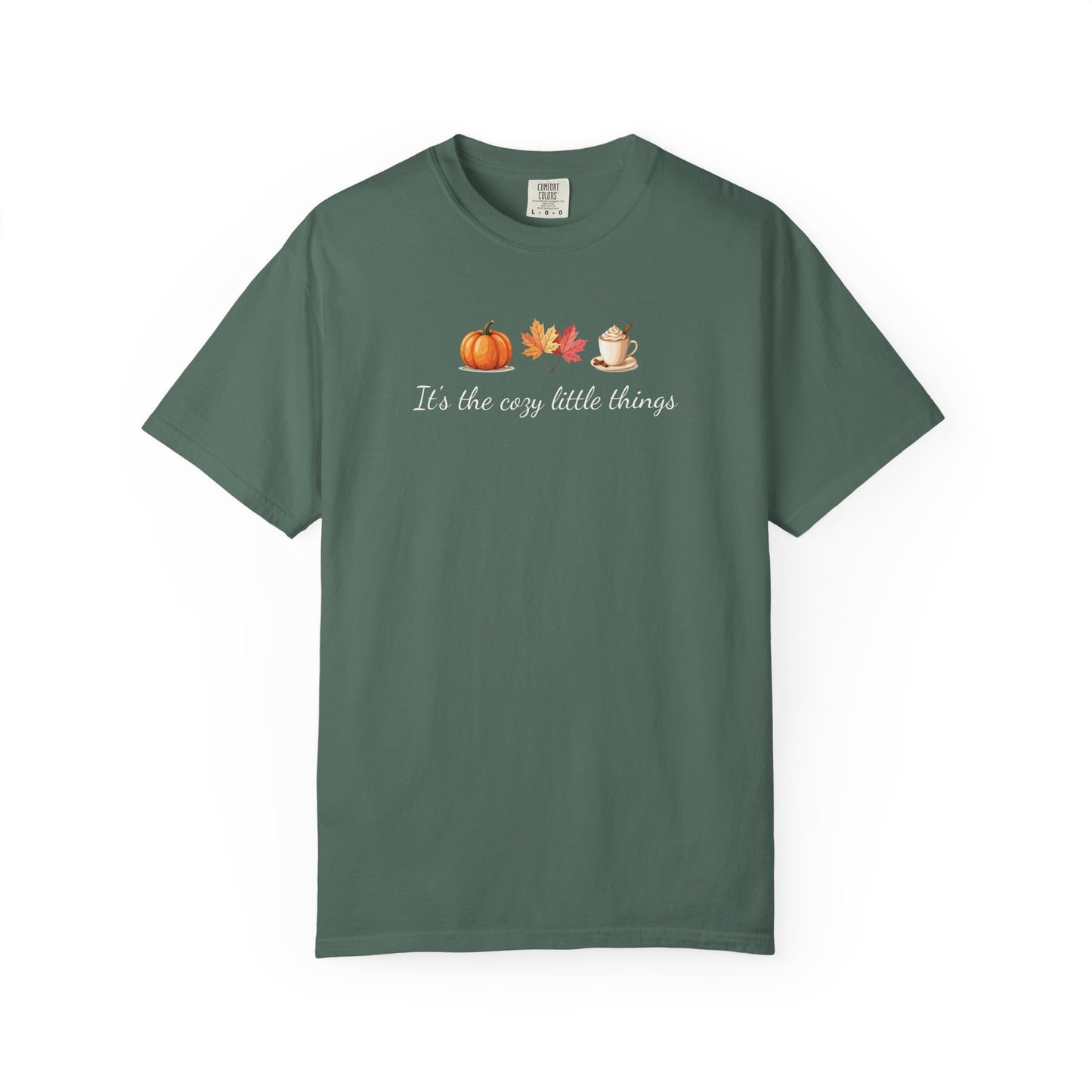 Unisex Autumn T-Shirt Fall Apparel Cozy Vibes Shirt Thanksgiving Gift Seasonal Tees Pumpkin Spice Shirt Cozy Little Things Fall Vibes