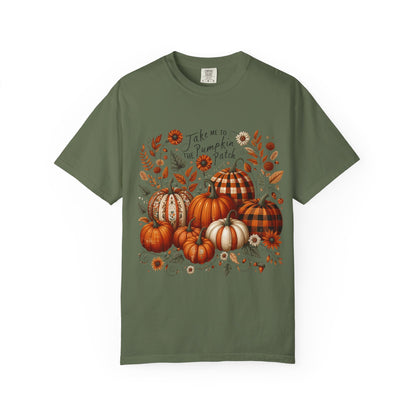 Fall Pumpkin Patch T-Shirt, Autumn Tee, Halloween Shirt, Harvest Fest Top, Thanksgiving Wear, Seasonal Apparel