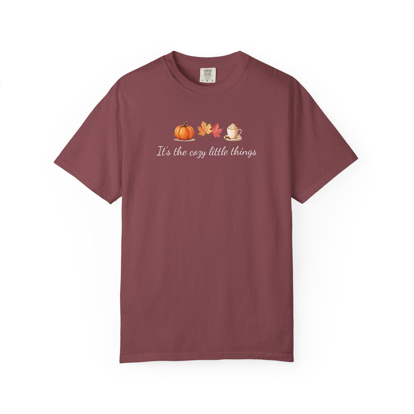 Unisex Autumn T-Shirt Fall Apparel Cozy Vibes Shirt Thanksgiving Gift Seasonal Tees Pumpkin Spice Shirt Cozy Little Things Fall Vibes