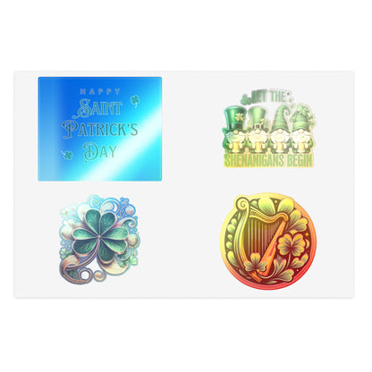 St. Patrick's Day Sticker Sheets - Festive Shamrocks & Leprechauns