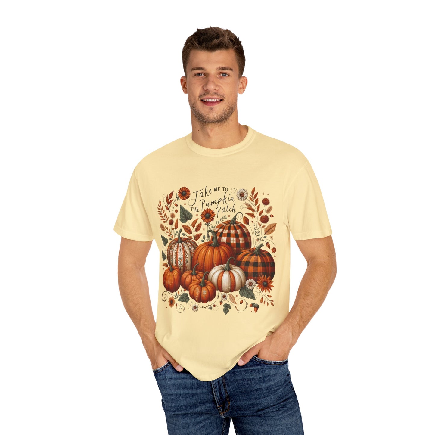 Fall Pumpkin Patch T-Shirt, Autumn Tee, Halloween Shirt, Harvest Fest Top, Thanksgiving Wear, Seasonal Apparel