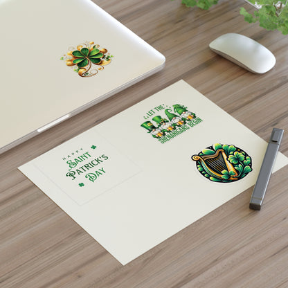 St. Patrick's Day Sticker Sheets - Festive Shamrocks & Leprechauns