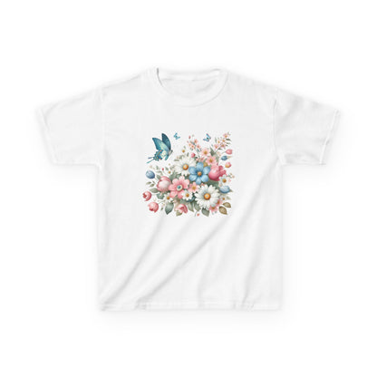 Kids Floral Butterfly Tee - Cute Nature Design for Spring Celebrations