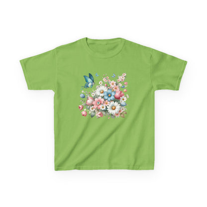 Kids Floral Butterfly Tee - Cute Nature Design for Spring Celebrations