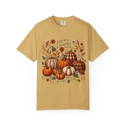 Fall Pumpkin Patch T-Shirt, Autumn Tee, Halloween Shirt, Harvest Fest Top, Thanksgiving Wear, Seasonal Apparel