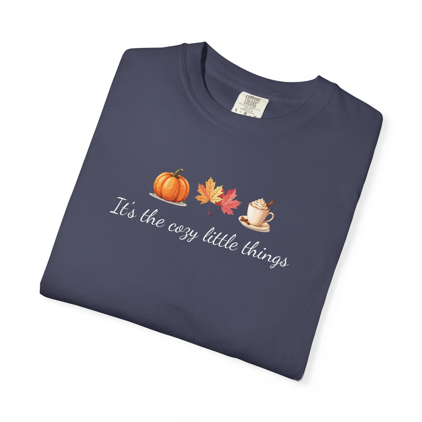 Unisex Autumn T-Shirt Fall Apparel Cozy Vibes Shirt Thanksgiving Gift Seasonal Tees Pumpkin Spice Shirt Cozy Little Things Fall Vibes