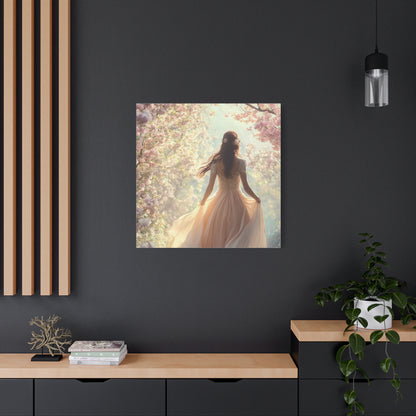Running through the Woods Canvas Print - Whimsical Art for Home Decor
