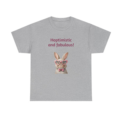 Hoptimistic and Fabulous Unisex Heavy Cotton Tee