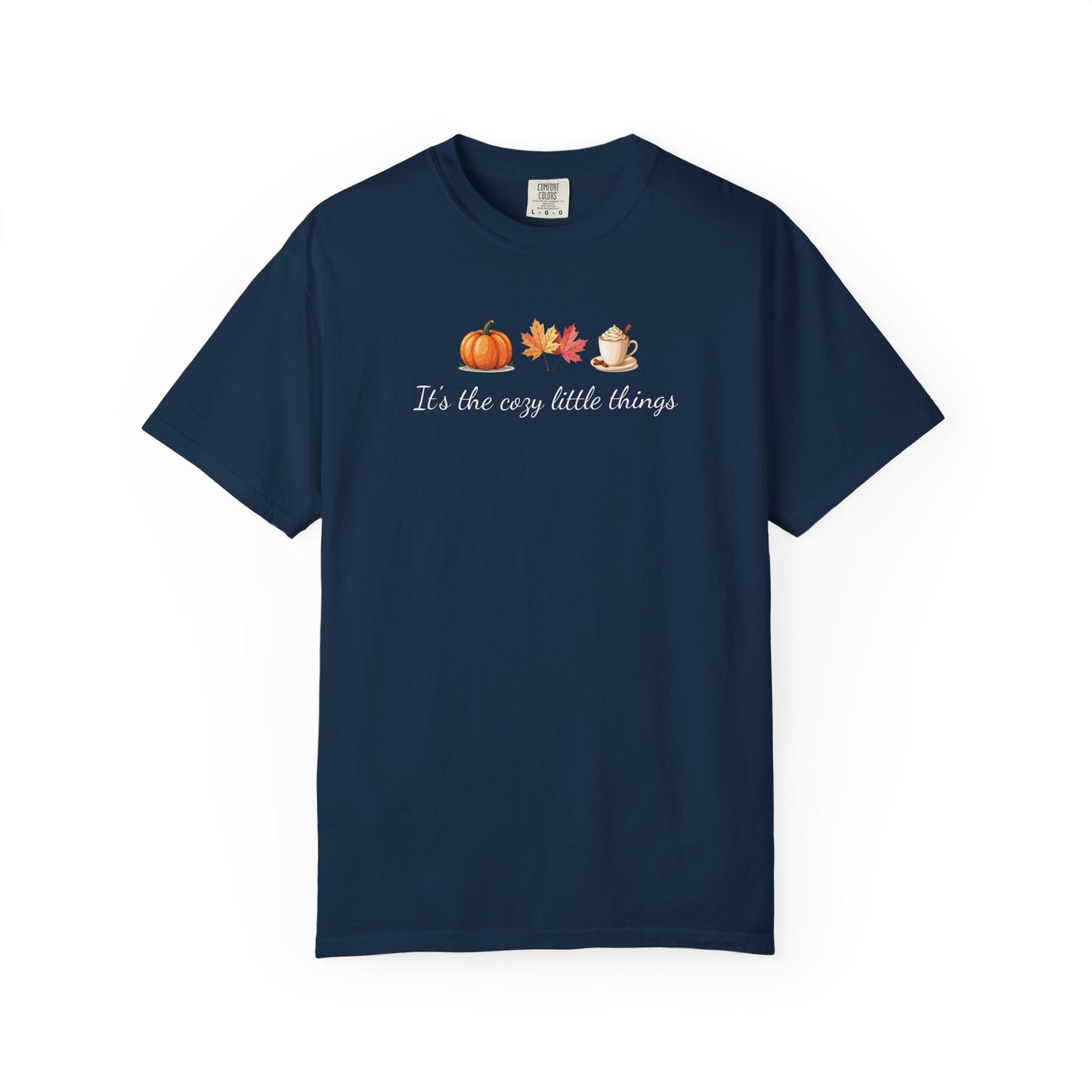 Unisex Autumn T-Shirt Fall Apparel Cozy Vibes Shirt Thanksgiving Gift Seasonal Tees Pumpkin Spice Shirt Cozy Little Things Fall Vibes