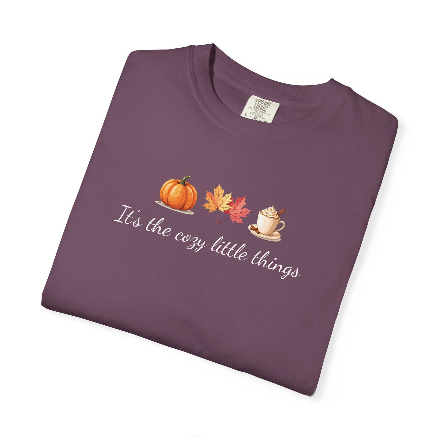 Unisex Autumn T-Shirt Fall Apparel Cozy Vibes Shirt Thanksgiving Gift Seasonal Tees Pumpkin Spice Shirt Cozy Little Things Fall Vibes