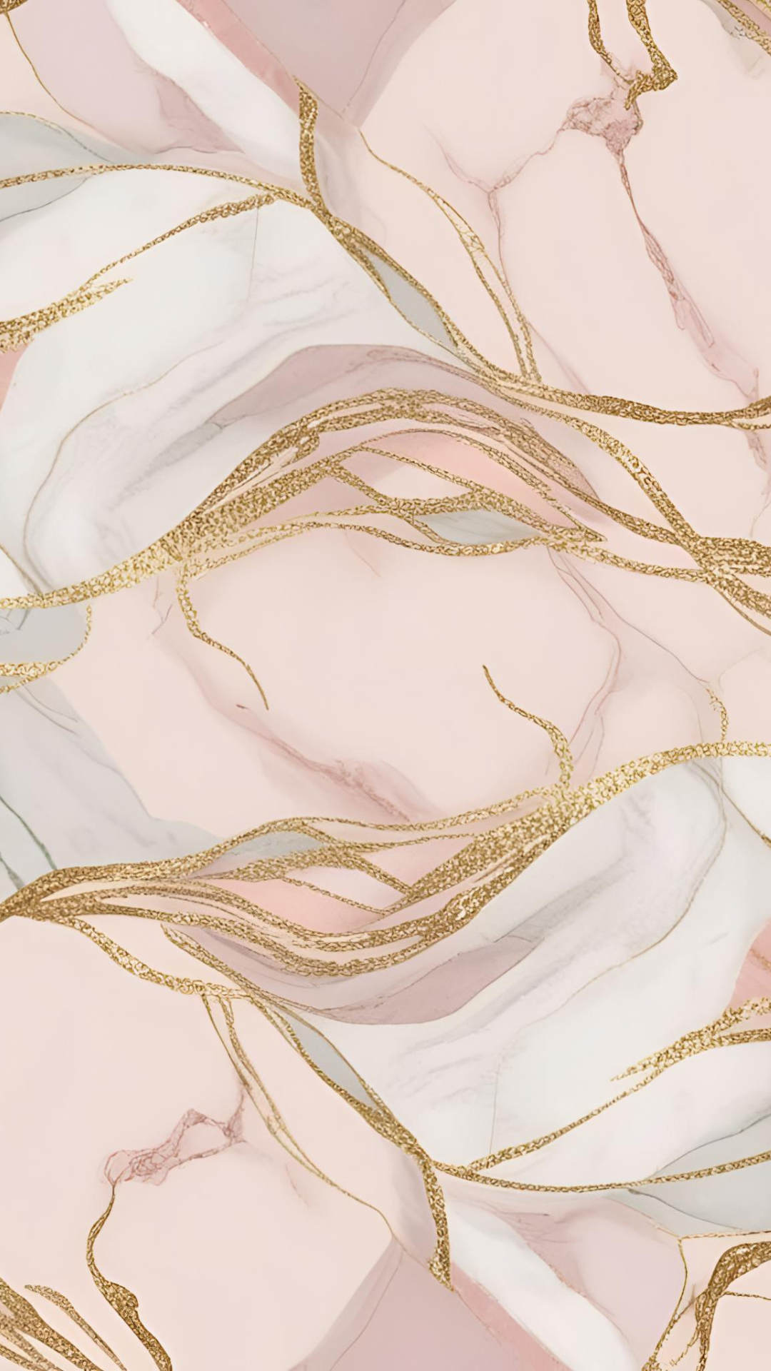 #24 Pink, Gold and Silver Marble