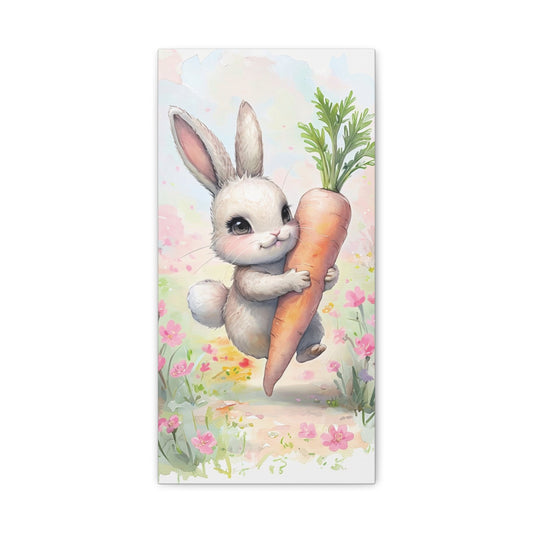 Easter Bunny Canvas Art - Whimsical Home Decor