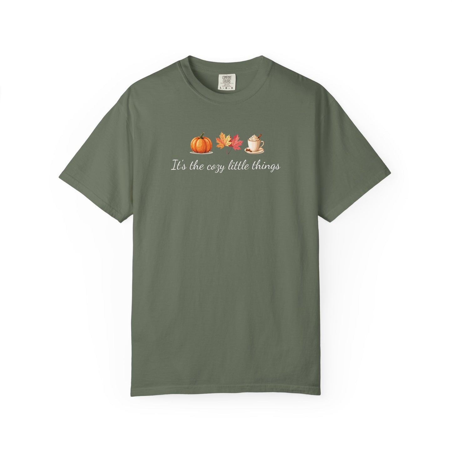 Unisex Autumn T-Shirt Fall Apparel Cozy Vibes Shirt Thanksgiving Gift Seasonal Tees Pumpkin Spice Shirt Cozy Little Things Fall Vibes