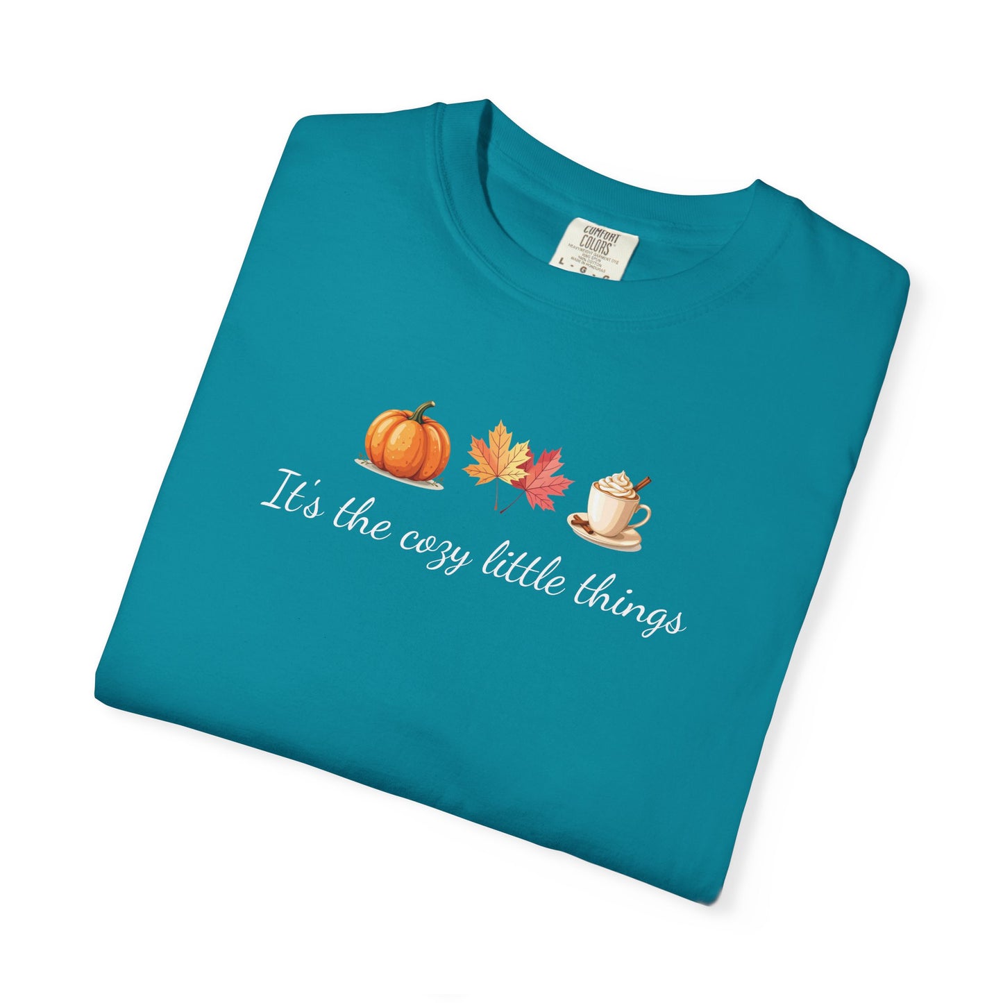 Unisex Autumn T-Shirt Fall Apparel Cozy Vibes Shirt Thanksgiving Gift Seasonal Tees Pumpkin Spice Shirt Cozy Little Things Fall Vibes