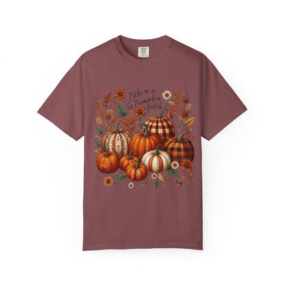 Fall Pumpkin Patch T-Shirt, Autumn Tee, Halloween Shirt, Harvest Fest Top, Thanksgiving Wear, Seasonal Apparel