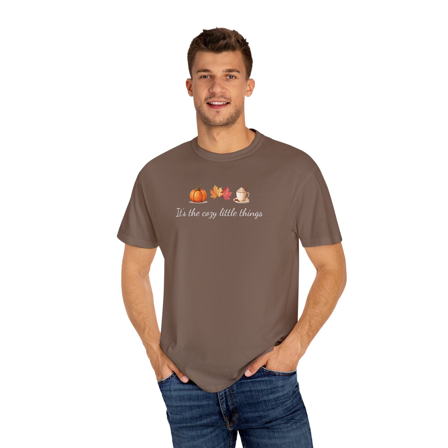 Unisex Autumn T-Shirt Fall Apparel Cozy Vibes Shirt Thanksgiving Gift Seasonal Tees Pumpkin Spice Shirt Cozy Little Things Fall Vibes