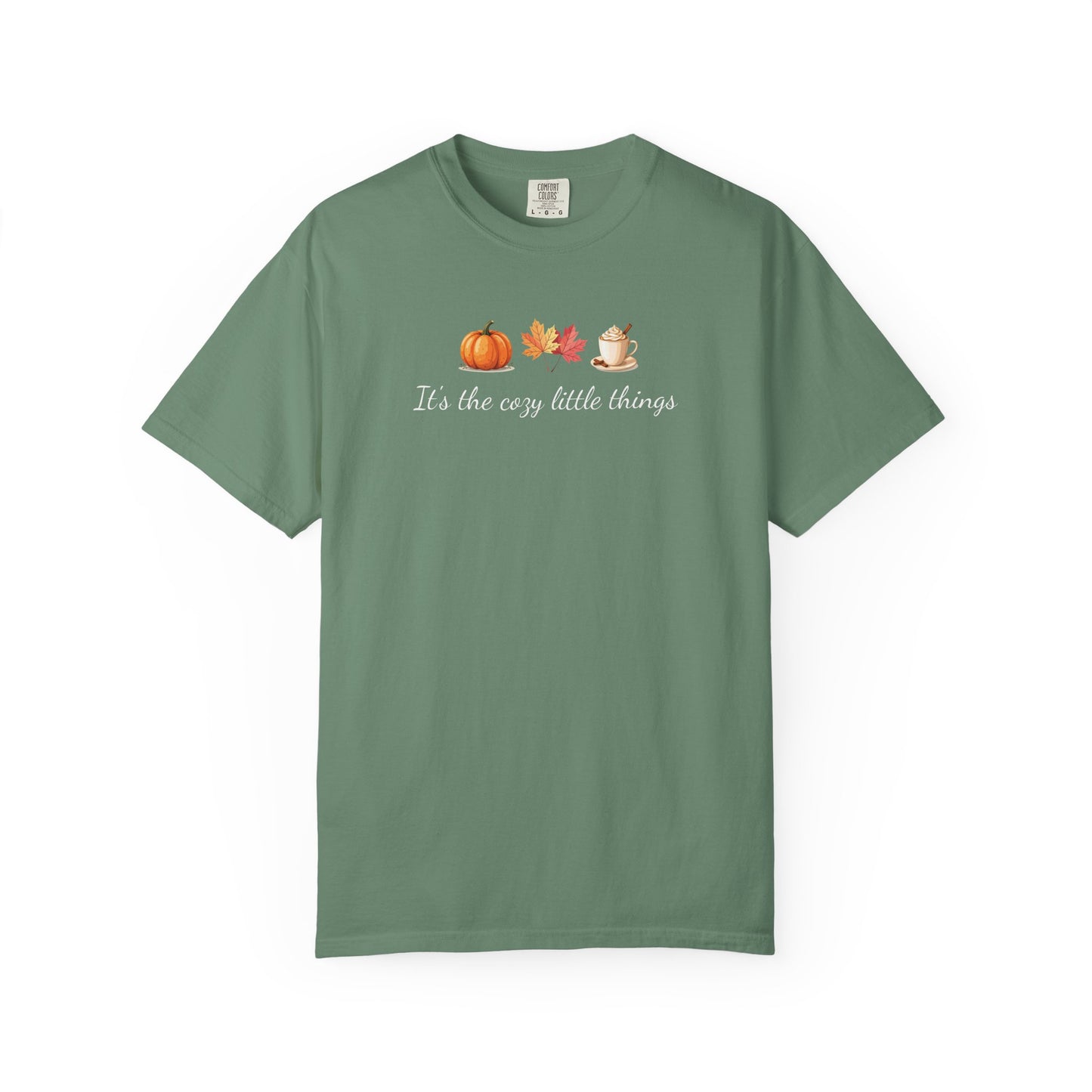 Unisex Autumn T-Shirt Fall Apparel Cozy Vibes Shirt Thanksgiving Gift Seasonal Tees Pumpkin Spice Shirt Cozy Little Things Fall Vibes