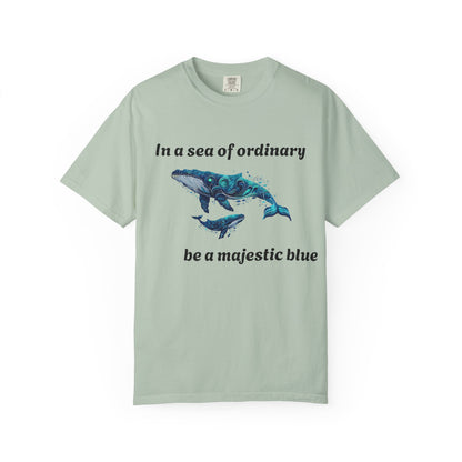 Blue Whale Unisex T-shirt with Inspirational Quote