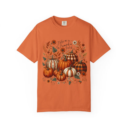 Fall Pumpkin Patch T-Shirt, Autumn Tee, Halloween Shirt, Harvest Fest Top, Thanksgiving Wear, Seasonal Apparel