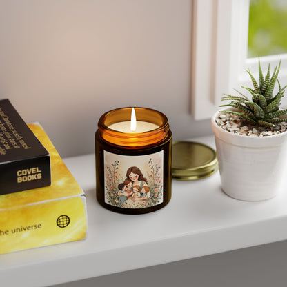 "A Mother's Love" Scented Candles, Mother's Day Design, Coconut Apricot Wax