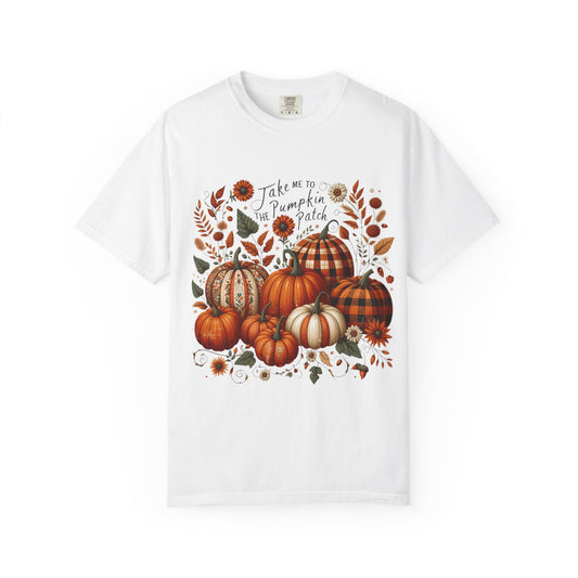 Fall Pumpkin Patch T-Shirt, Autumn Tee, Halloween Shirt, Harvest Fest Top, Thanksgiving Wear, Seasonal Apparel