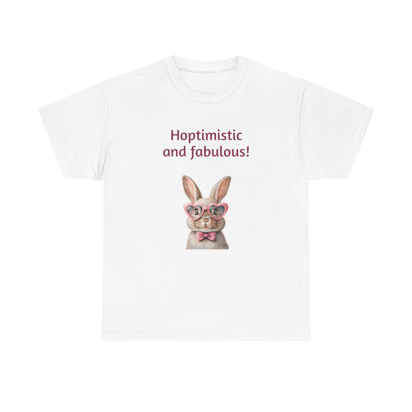 Hoptimistic and Fabulous Unisex Heavy Cotton Tee