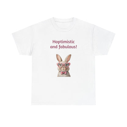 Hoptimistic and Fabulous Unisex Heavy Cotton Tee