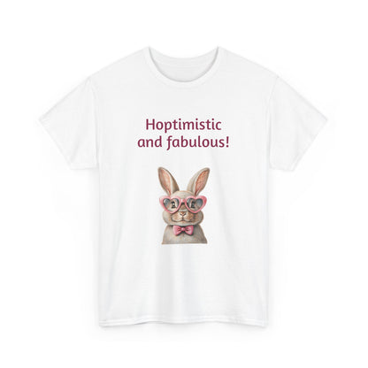 Hoptimistic and Fabulous Unisex Heavy Cotton Tee