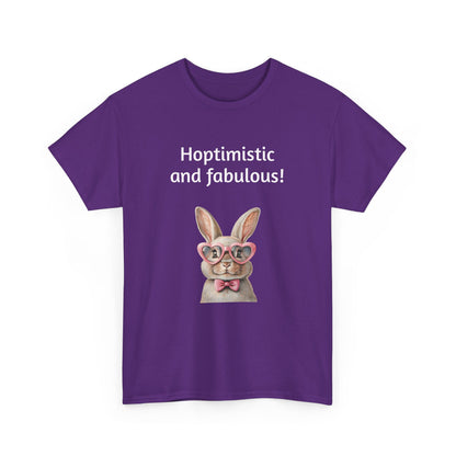 Hoptimistic and Fabulous Unisex Heavy Cotton Tee
