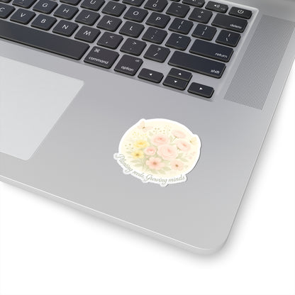 Inspirational Kiss-Cut Stickers | Teachers | Planting seeds growing minds | Motivational Decor for Laptops, Journals, Scrapbooking, DIY