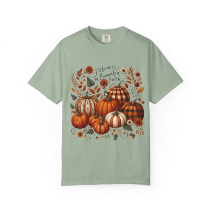 Fall Pumpkin Patch T-Shirt, Autumn Tee, Halloween Shirt, Harvest Fest Top, Thanksgiving Wear, Seasonal Apparel