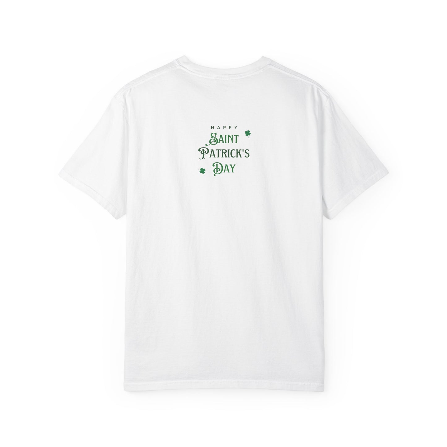 St. Patrick's Day Unisex Garment-Dyed T-Shirt - Festive Clover Design