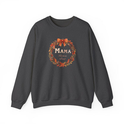 Autumn Mama Crewneck Sweatshirt Fall Vibes Autumn Sweatshirt Gift for Moms Thanksgiving Holiday Apparel Warm Layering Fall Comfort Apparel