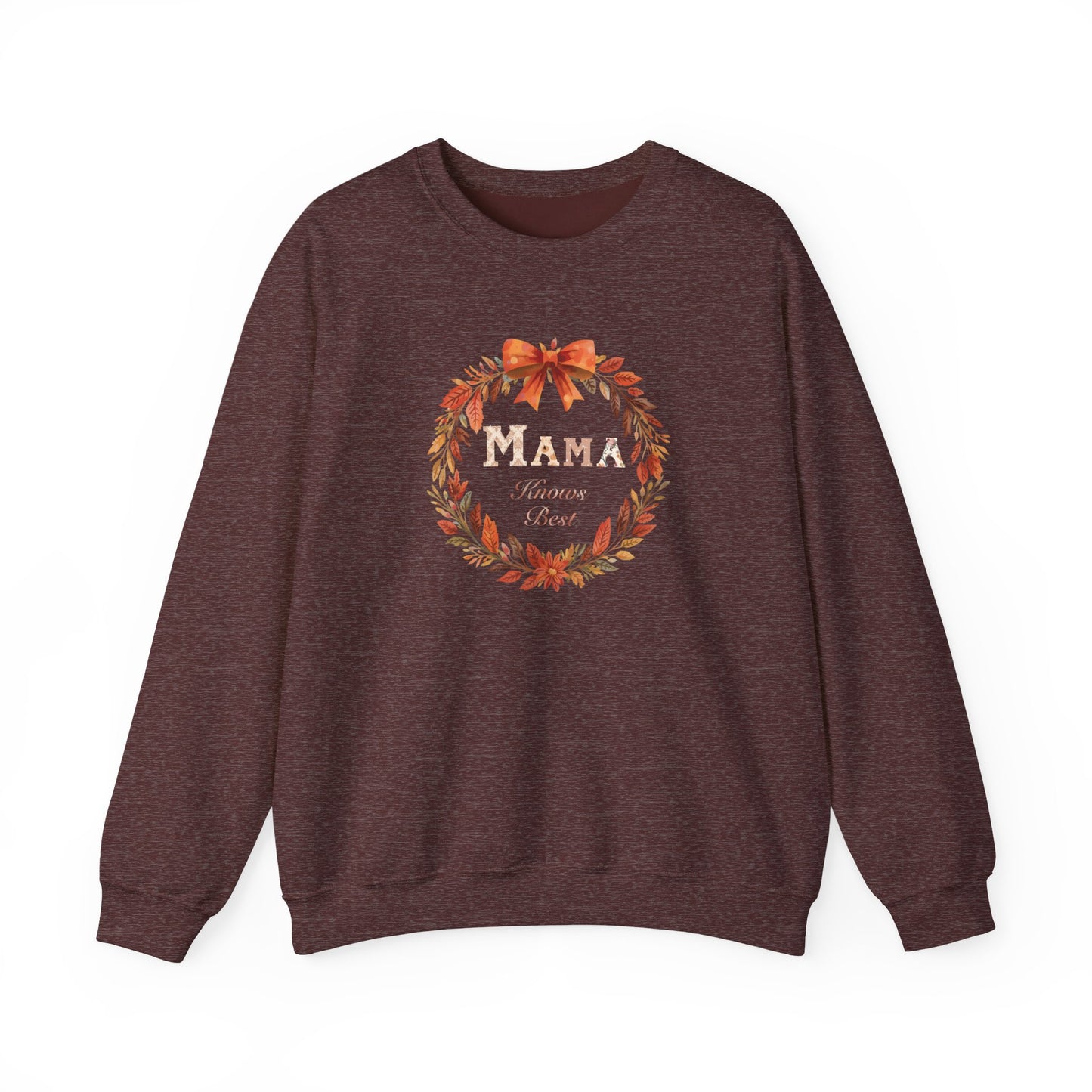 Autumn Mama Crewneck Sweatshirt Fall Vibes Autumn Sweatshirt Gift for Moms Thanksgiving Holiday Apparel Warm Layering Fall Comfort Apparel